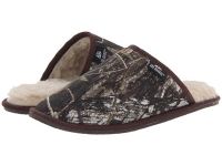 2016 M&F Western Slide Slippers for Men - Fleece Slide Slipper - Mossy Oak Camo On Sale